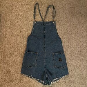 For Joseph romper short overalls cutoff denim size XS